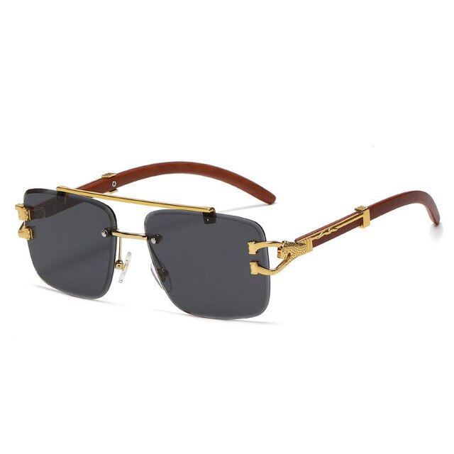 Ray - Randloze Vierkante Zonnebril met Gradient Lens