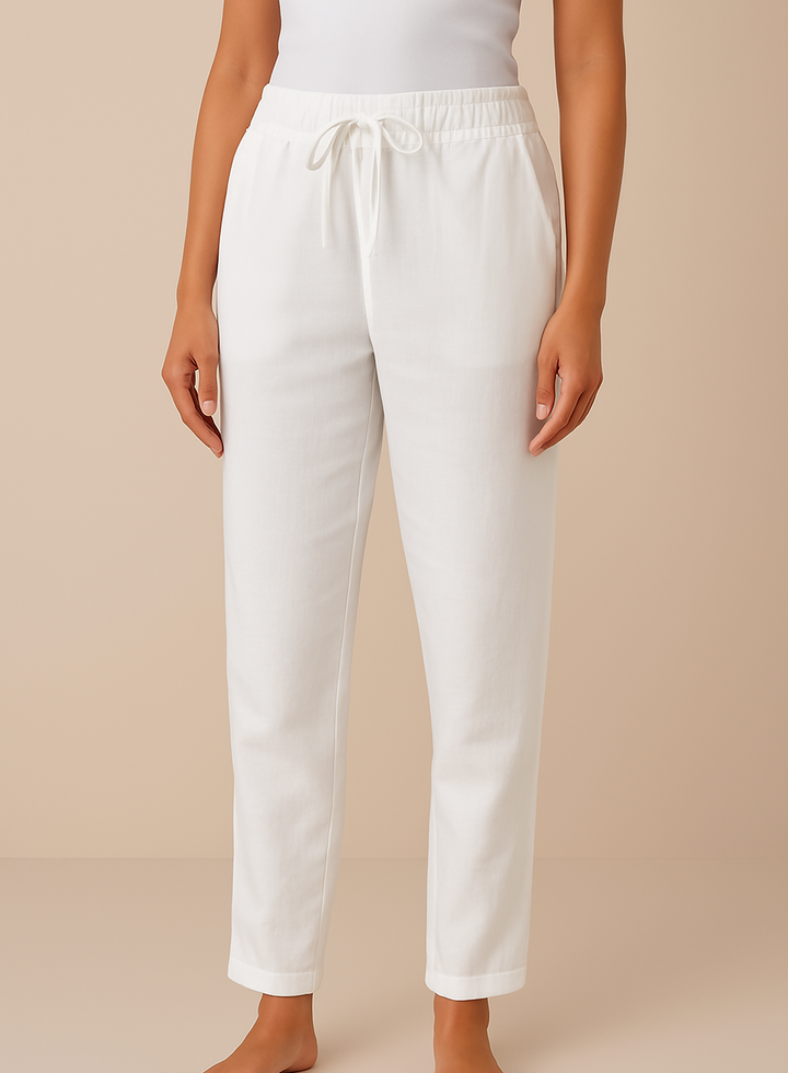 Luchtige Dames Broek met Linnenblend