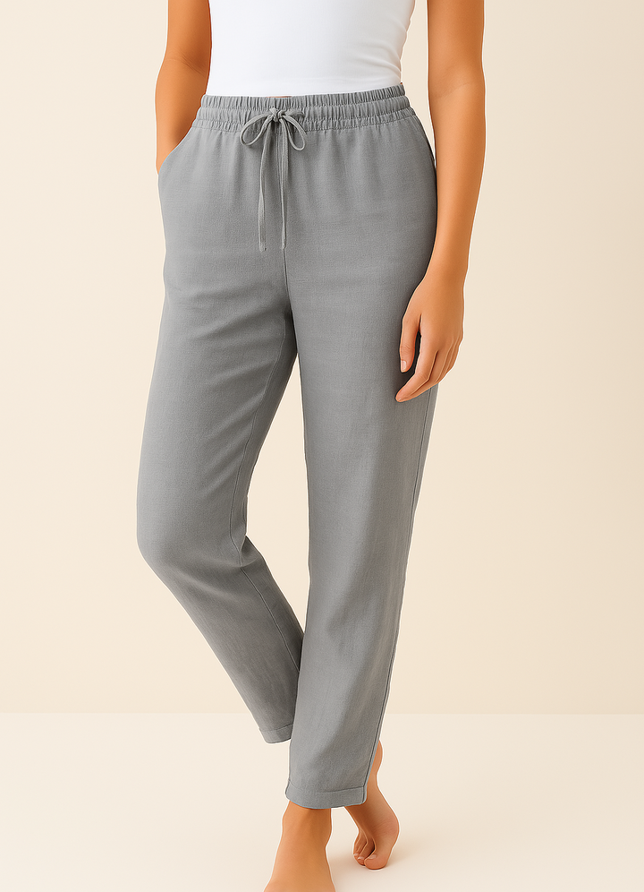 Luchtige Dames Broek met Linnenblend