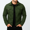 Heren casual effen spijkerjack