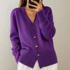 Gezellige gebreide cardigan met V-hals