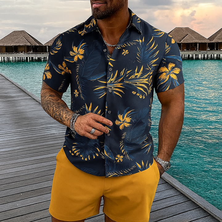Retro Hawaiiaanse outfitset in strandstijl