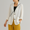 Relaxed Fit Blazer van Natuurlijke Vezels