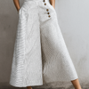 Broek met hoge taille en wijde pijpen
