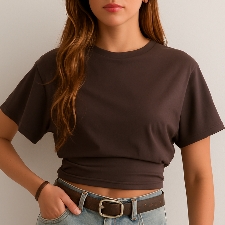 T-shirt d'été classique à col rond