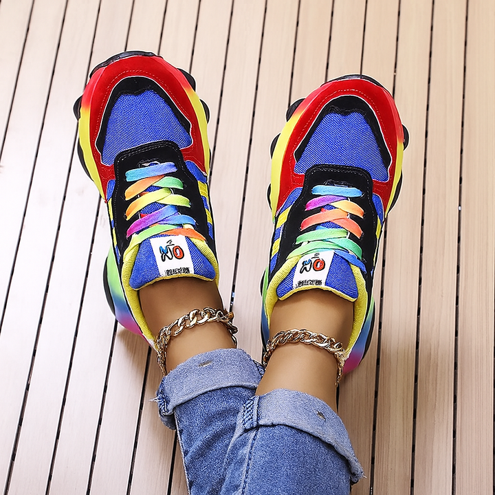 Kleurrijke casual platform sneakers
