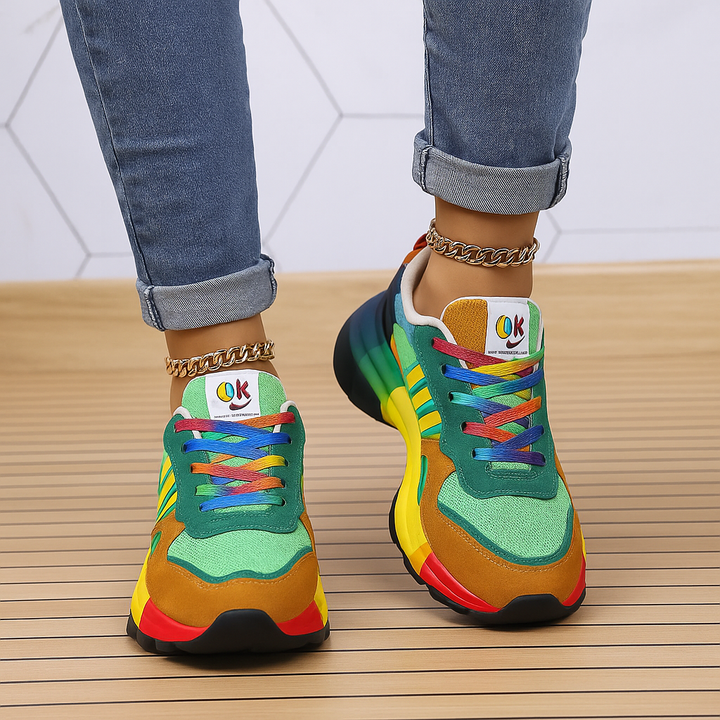 Kleurrijke casual platform sneakers