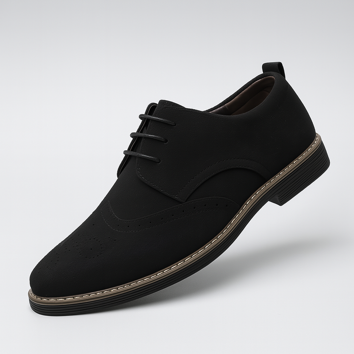 Suède Brogue Detail Oxford Schoenen