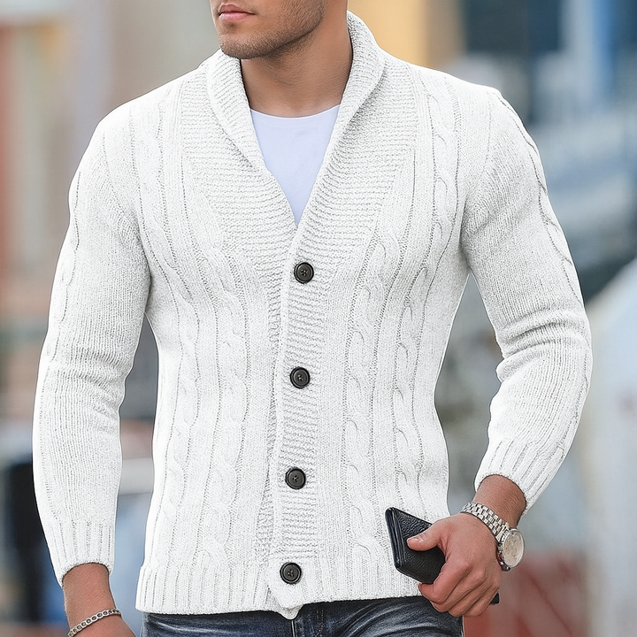 Warm gebreid klassiek vest voor heren