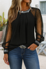 Top met pailletten en mesh
