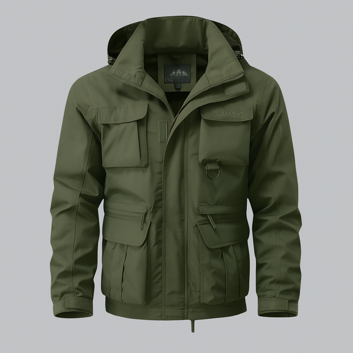 Waterdichte jas in militaire stijl voor heren