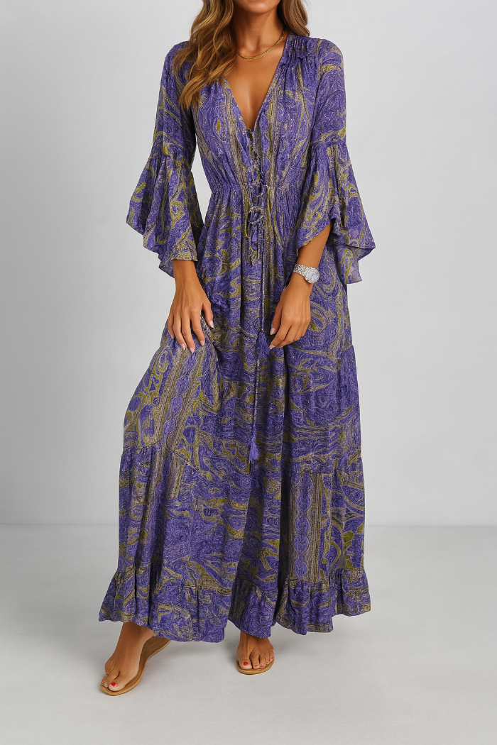 Bohemian maxi-jurk voor dames