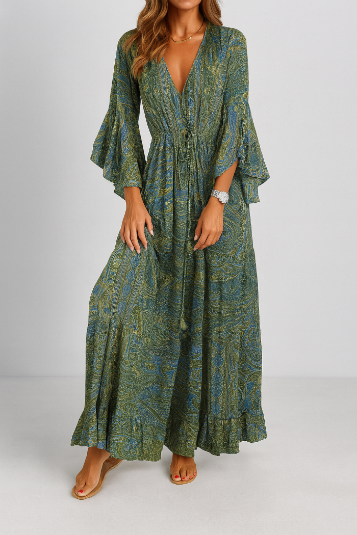 Bohemian maxi-jurk voor dames