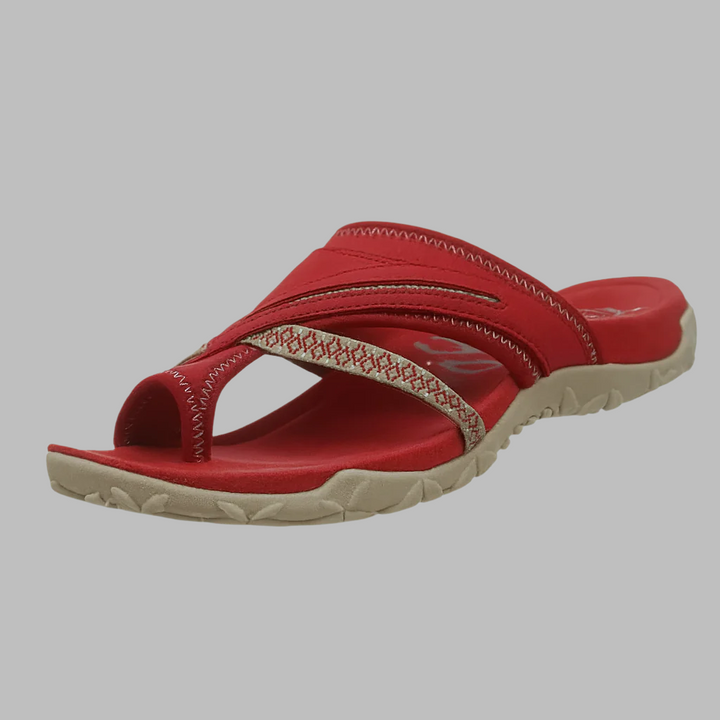 Comfortabele sandalen met gekruiste bandjes