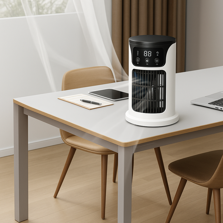 Draagbare 3-in-1 USB Airconditioner met Luchtbevochtiger en Sfeerverlichting