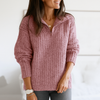Dames pullover met halve rits