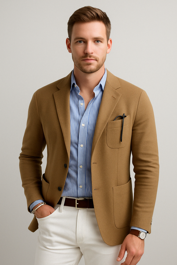 Stijlvolle Herenblazer met Casual Klepzakken - Dan