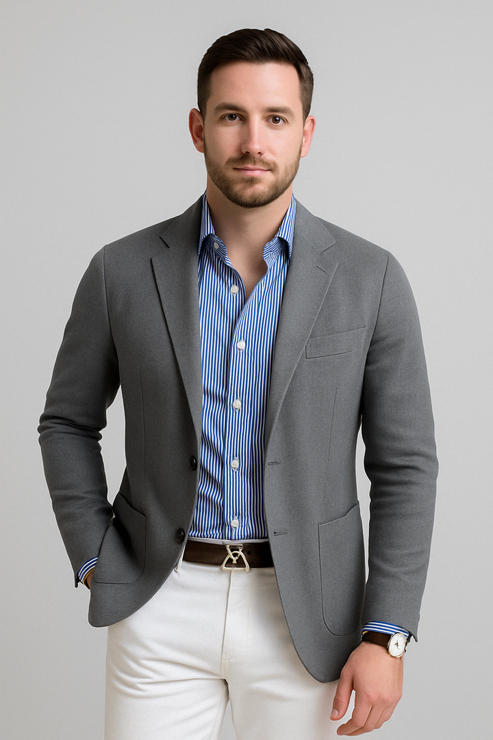 Stijlvolle Herenblazer met Casual Klepzakken - Dan