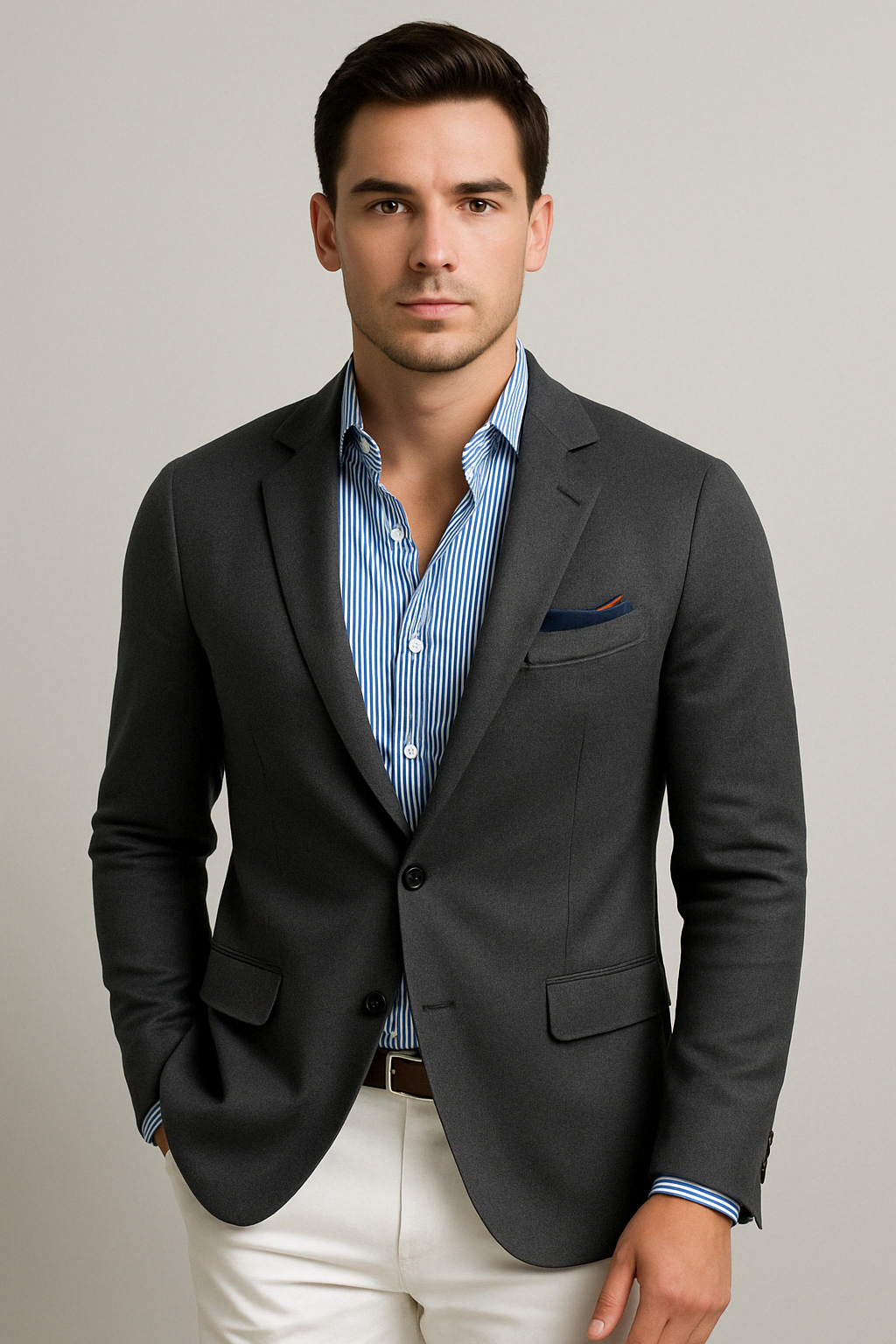 Stijlvolle Herenblazer met Casual Klepzakken - Dan