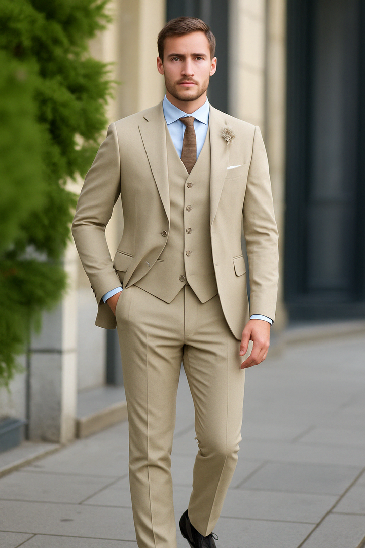 Elegant 3-delig pak voor heren - Brecken