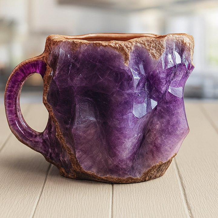 Mineraalkristallen koffiemokken