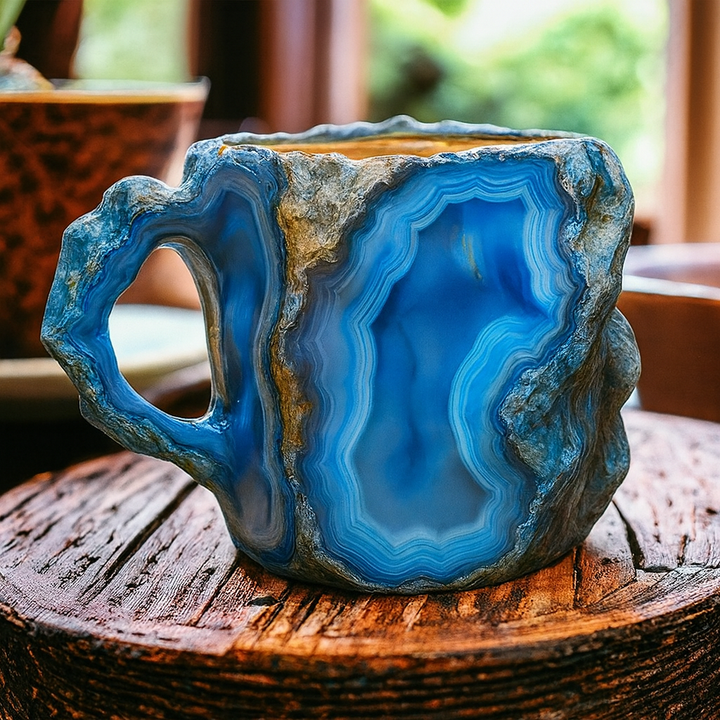 Mineraalkristallen koffiemokken