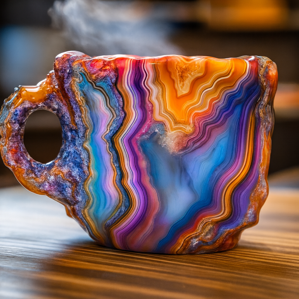 Mineraalkristallen koffiemokken