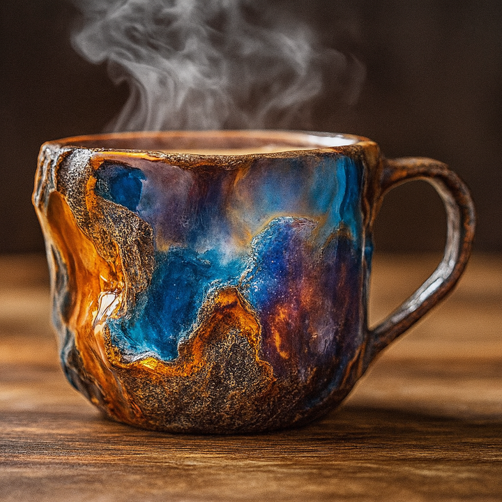 Mineraalkristallen koffiemokken