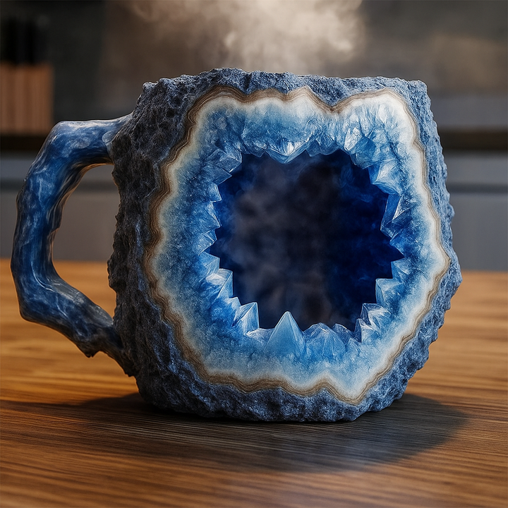 Mineraalkristallen koffiemokken