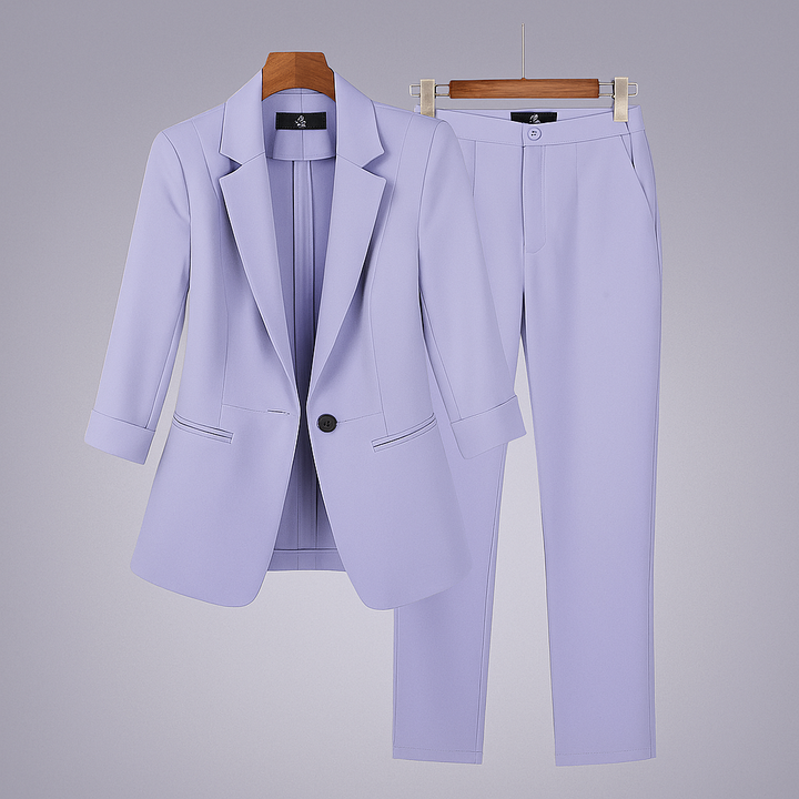 Formele damespakset met blazer en broek