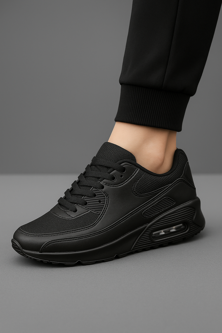 Witte Leren Sneakers met Hoge Zool voor Heren