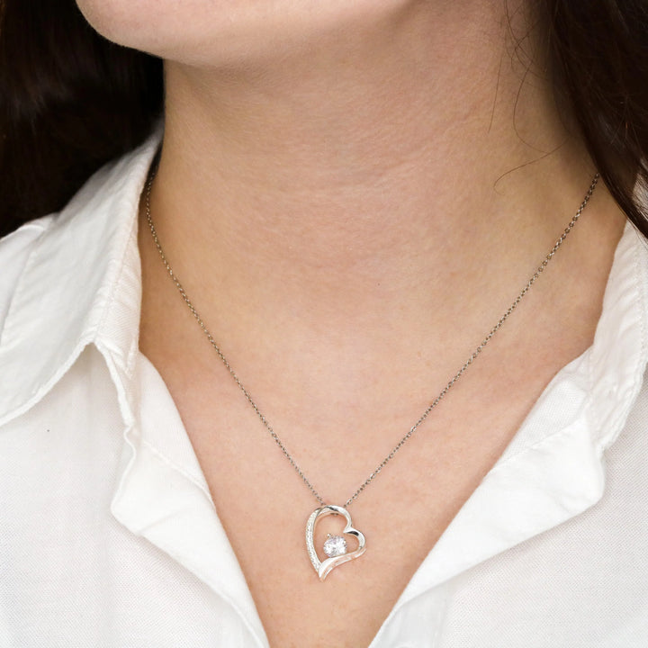 Hartvormige Hangerketting met Rhinestone Decoratie