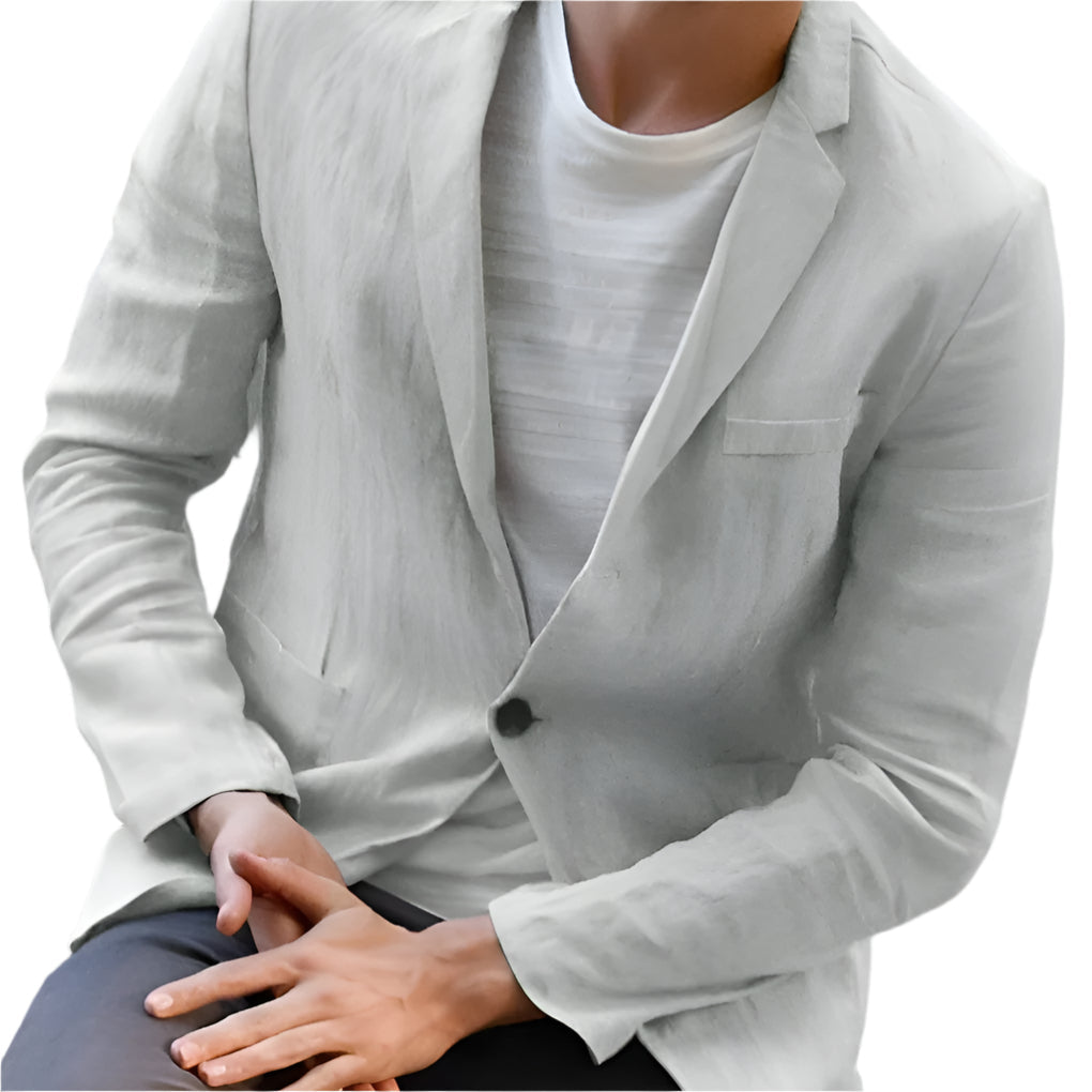 Elegante en casual linnen blazer voor heren, geschikt voor elke gelegenheid