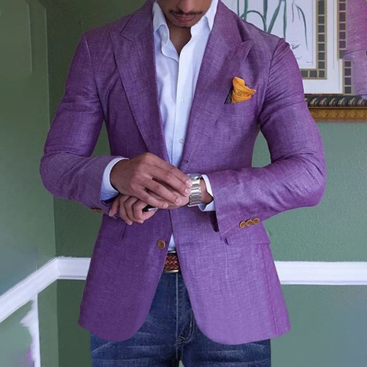 Blazer met zakken voor heren - Paars