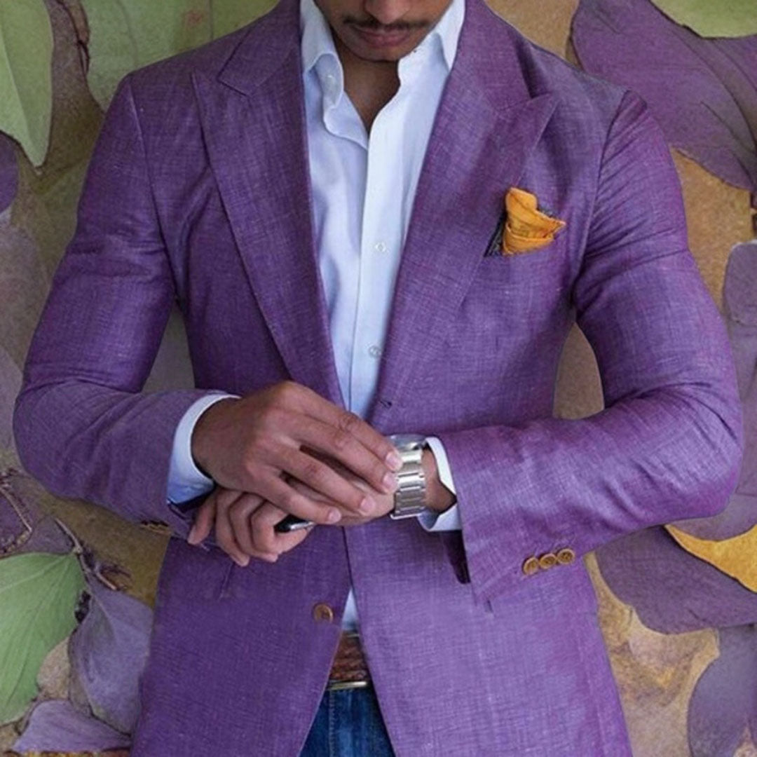 Blazer met zakken voor heren - Paars
