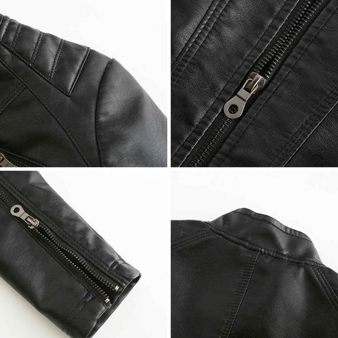 Stijlvolle Leren Dames Jas met Tijdloos Design
