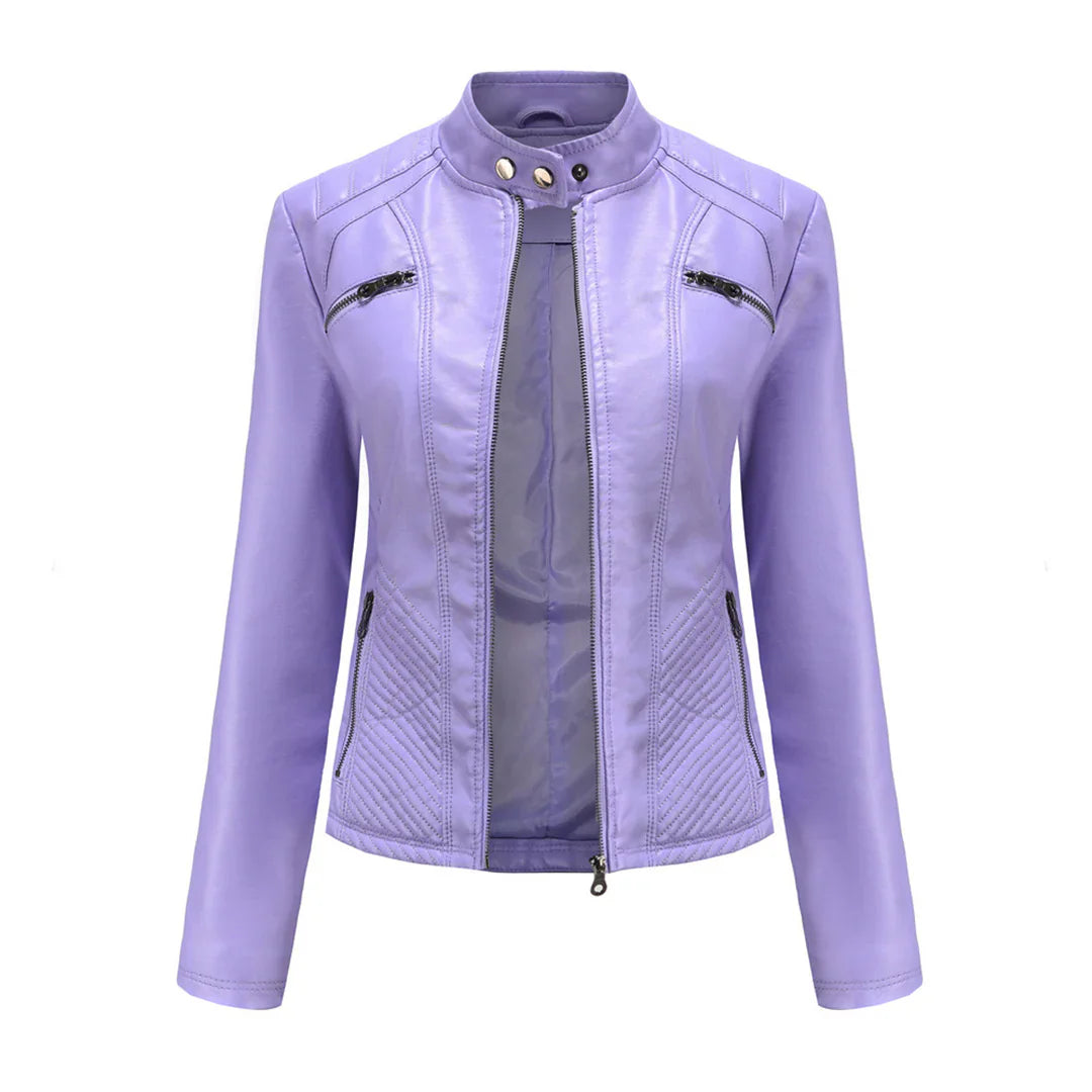 Stijlvolle Leren Dames Jas met Tijdloos Design