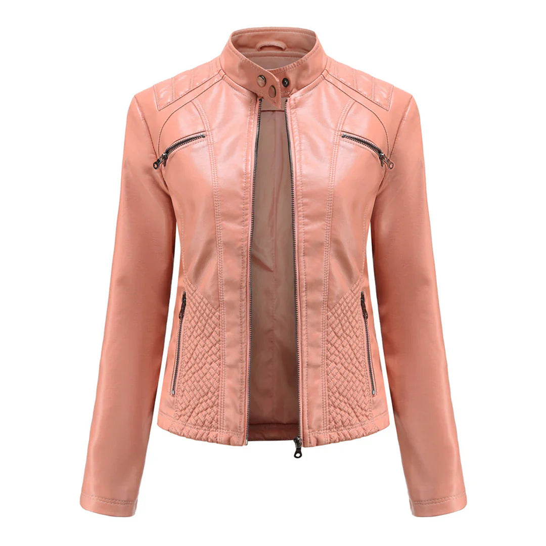 Stijlvolle Leren Dames Jas met Tijdloos Design