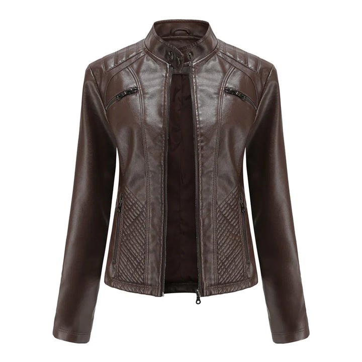 Stijlvolle Leren Dames Jas met Tijdloos Design