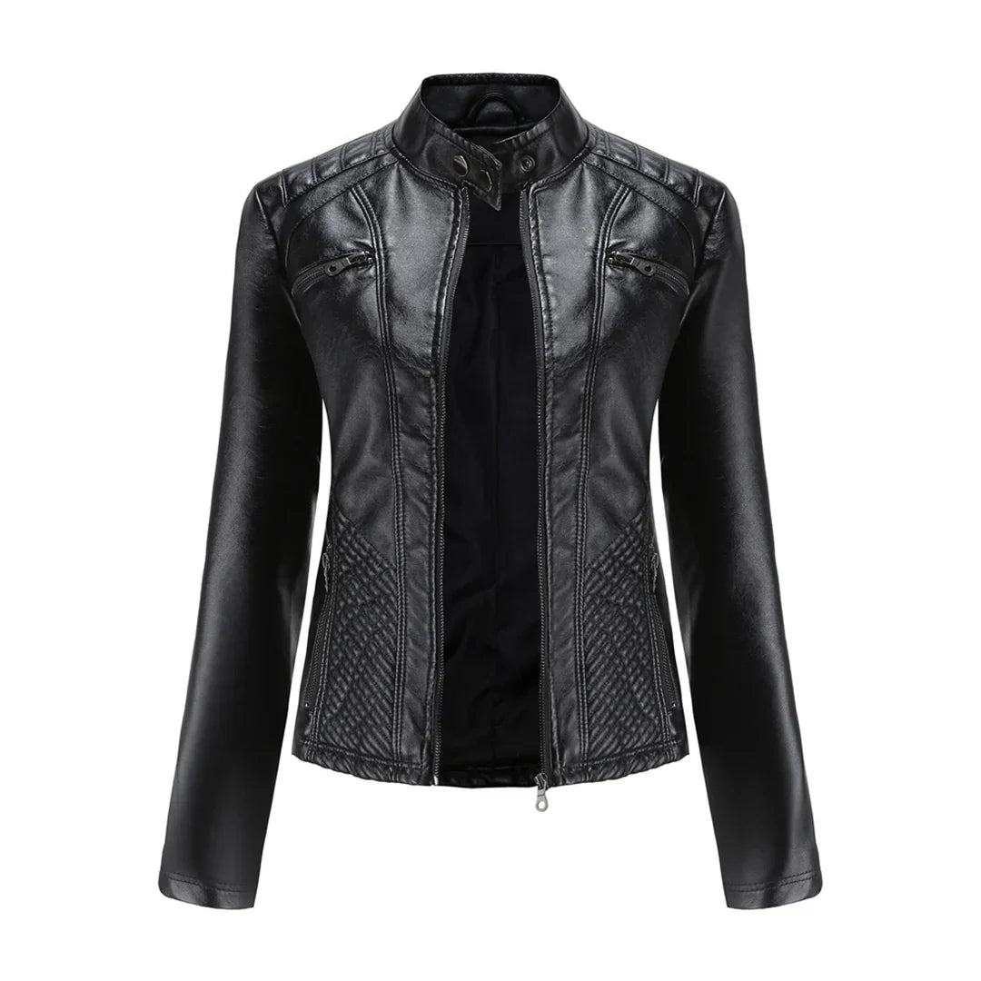 Stijlvolle Leren Dames Jas met Tijdloos Design