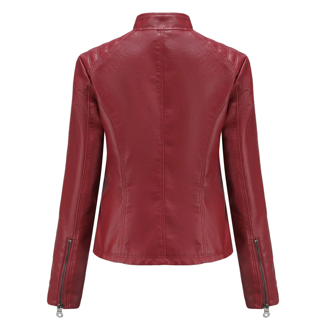 Stijlvolle Leren Dames Jas met Tijdloos Design