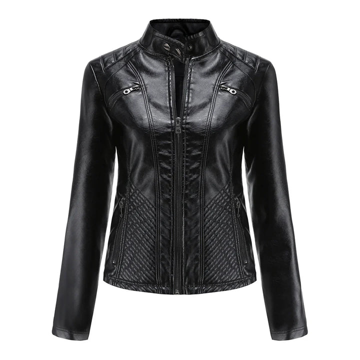 Stijlvolle Leren Dames Jas met Tijdloos Design