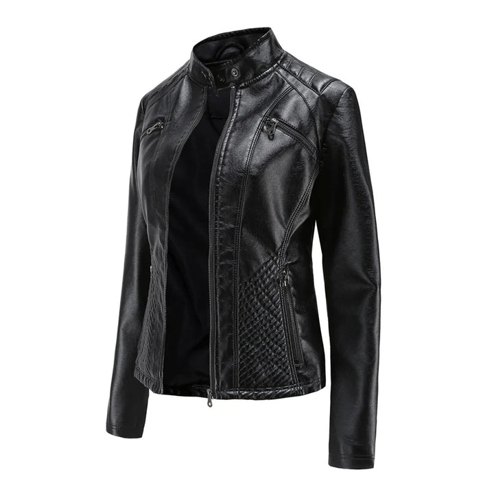 Stijlvolle Leren Dames Jas met Tijdloos Design
