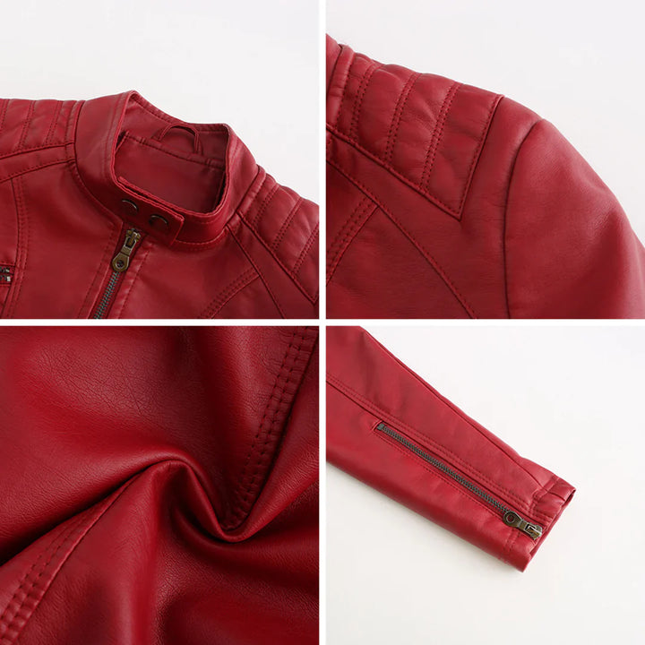 Stijlvolle Leren Dames Jas met Tijdloos Design