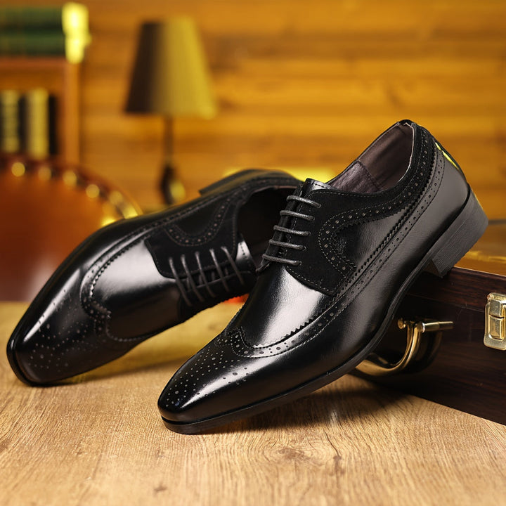 Elegante leren herenschoenen voor zakelijke gelegenheden
