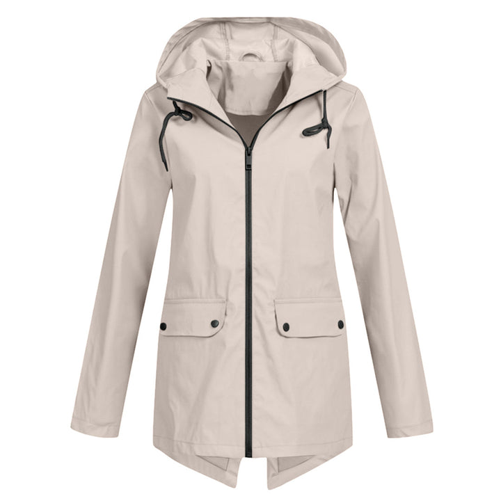 Dasha – Lange Regenjas met Capuchon voor Dames