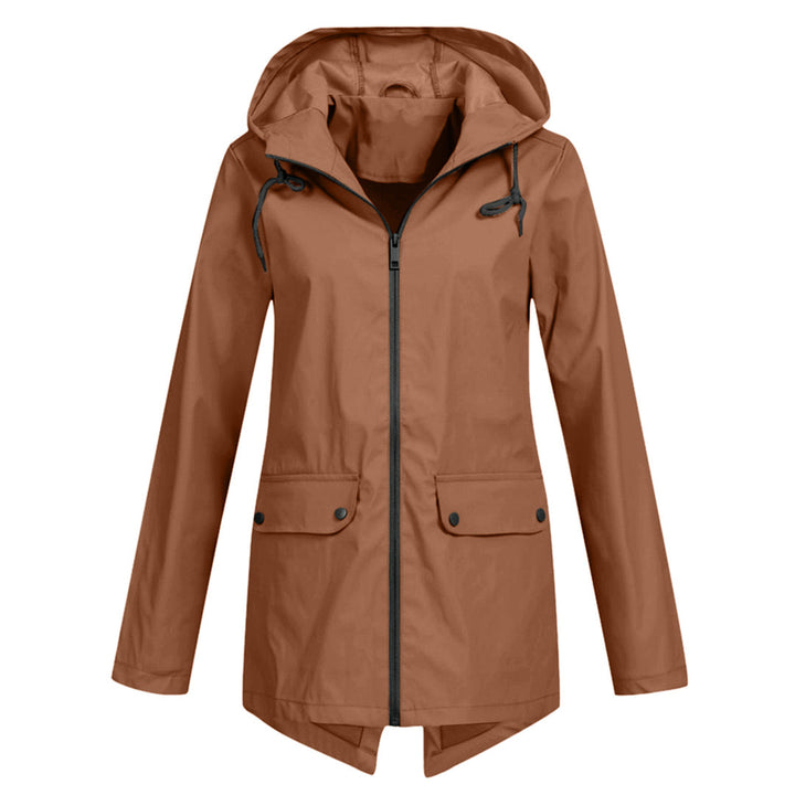 Dasha – Lange Regenjas met Capuchon voor Dames