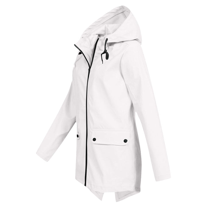 Dasha – Lange Regenjas met Capuchon voor Dames