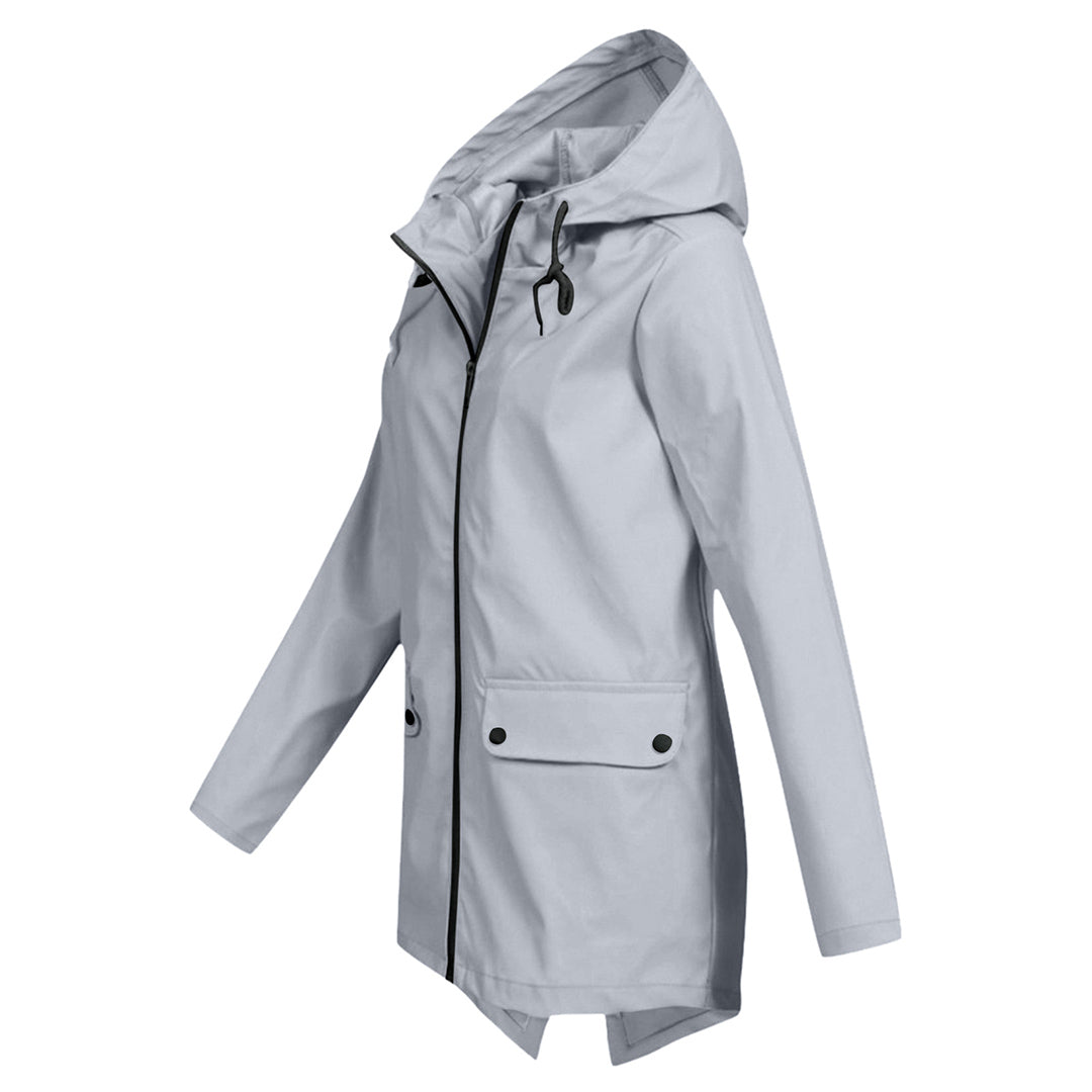 Dasha – Lange Regenjas met Capuchon voor Dames