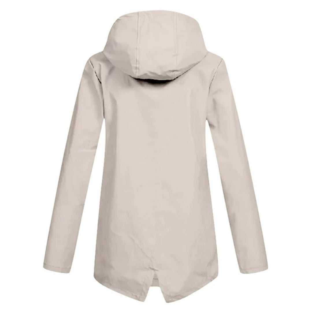 Dasha – Lange Regenjas met Capuchon voor Dames